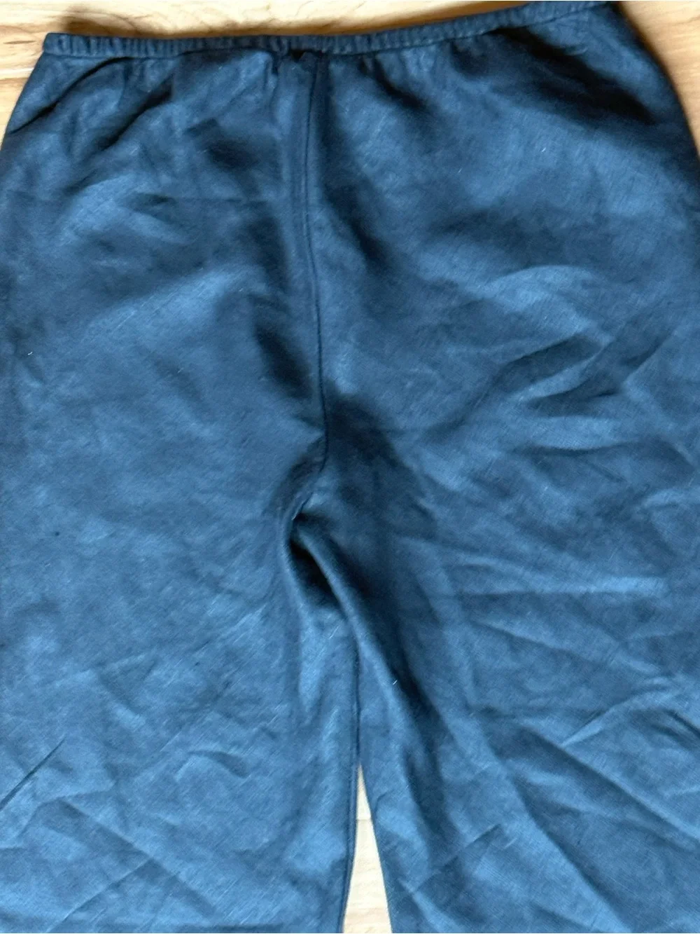 100% linen reformation black pants